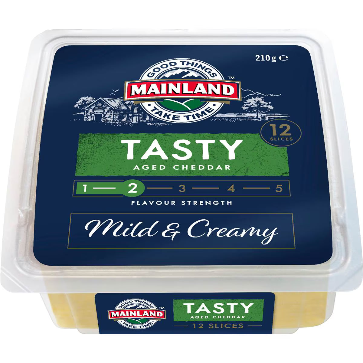 Tasty Cheese Slices Mild & Creamy | 12 Pack | Mainland | YG-006430-MC-981003