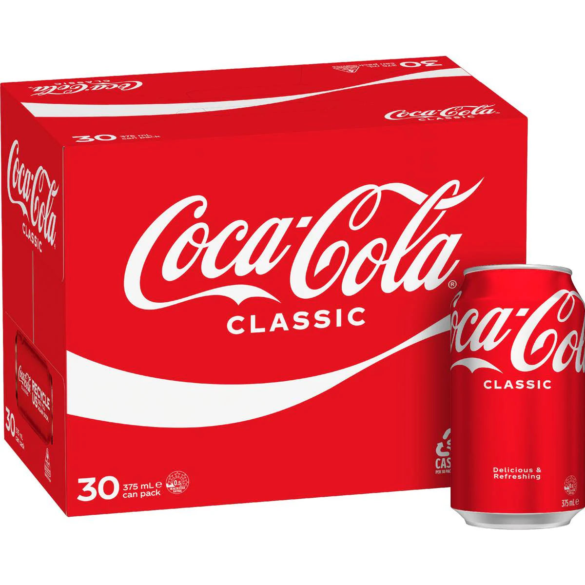 Classic Soft Drink Cans | 375ml x 30 Pack | Coca-Cola | YG-006882-MC-975753