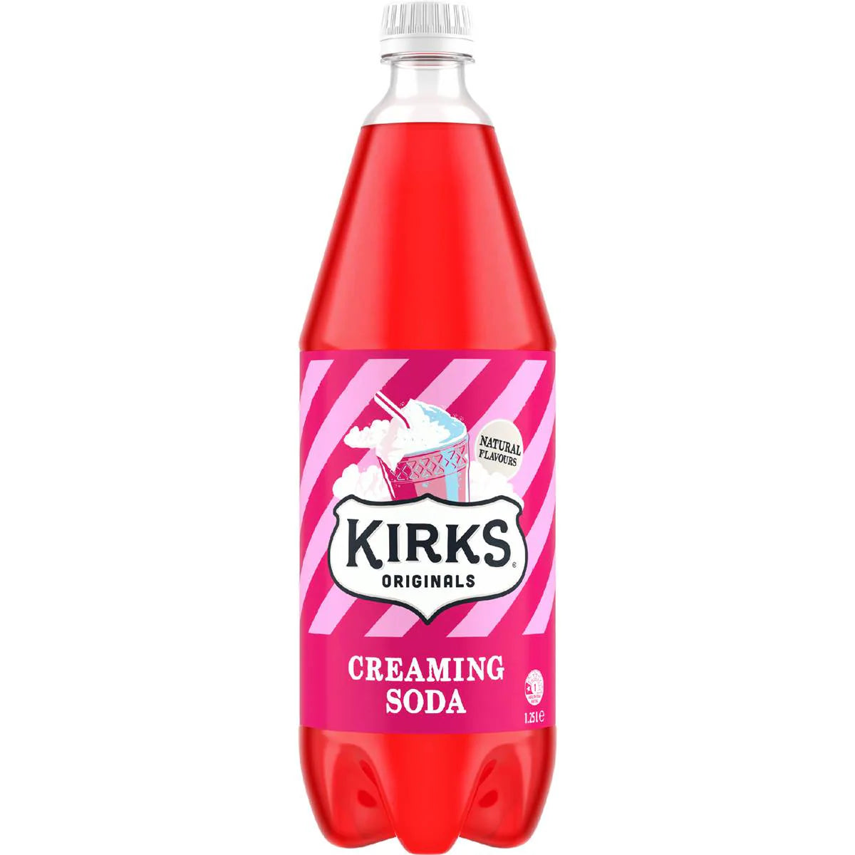Creaming Soda Soft Drink Bottle | 1.25l | Kirks | YG-006517-WW-091397