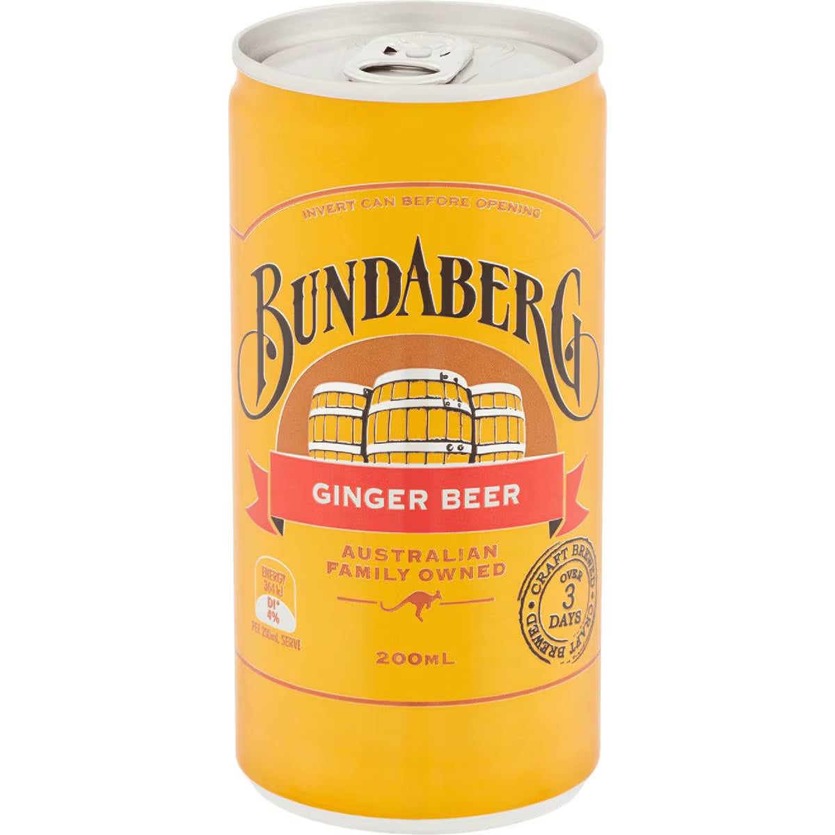 Ginger Beer Mini Cans | 200ml x 6 Pack | Bundaberg | YG-112457-MC-975581