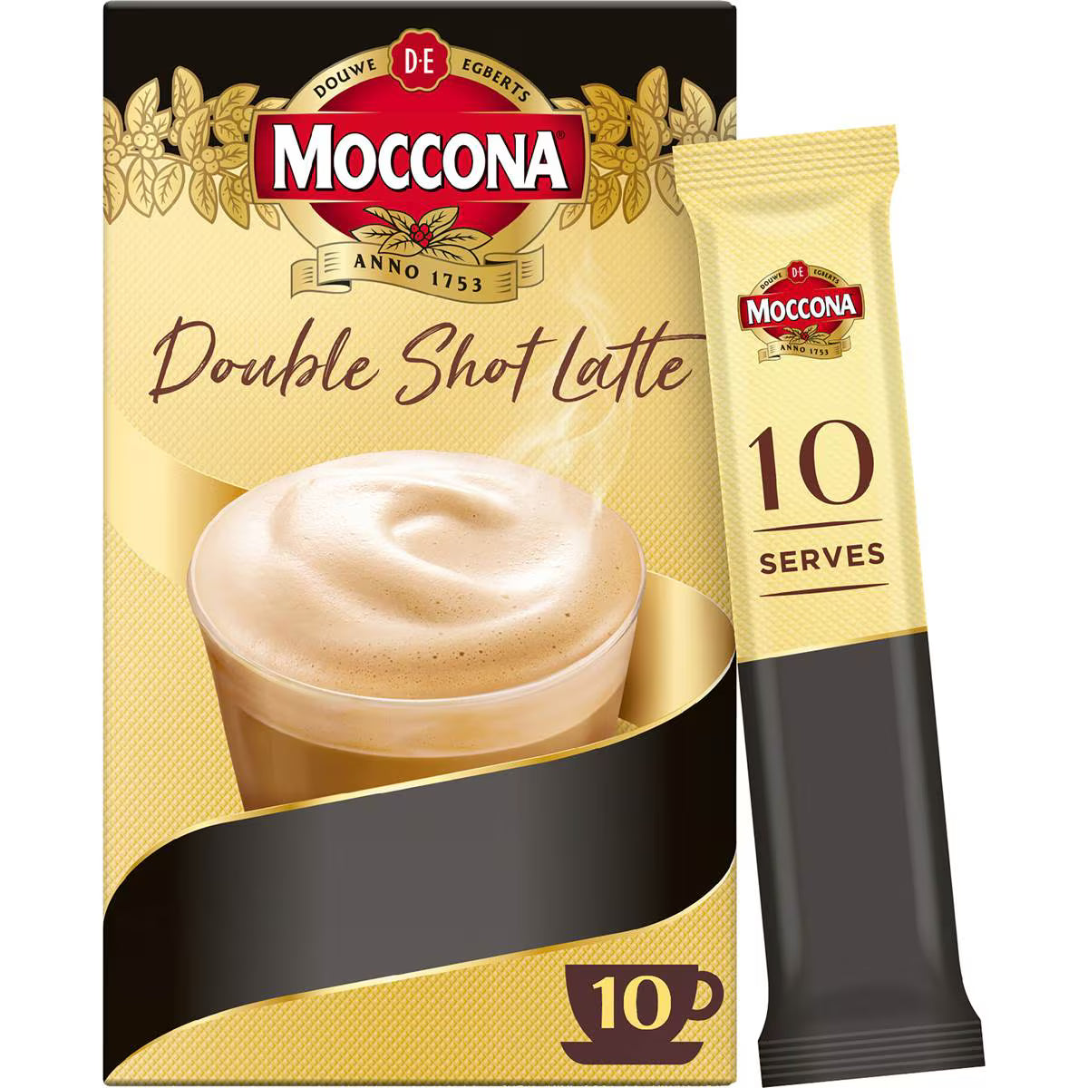 Coffee Sachets Double Shot Latte | 10 Pack | Moccona | YG-111903-MC-977908