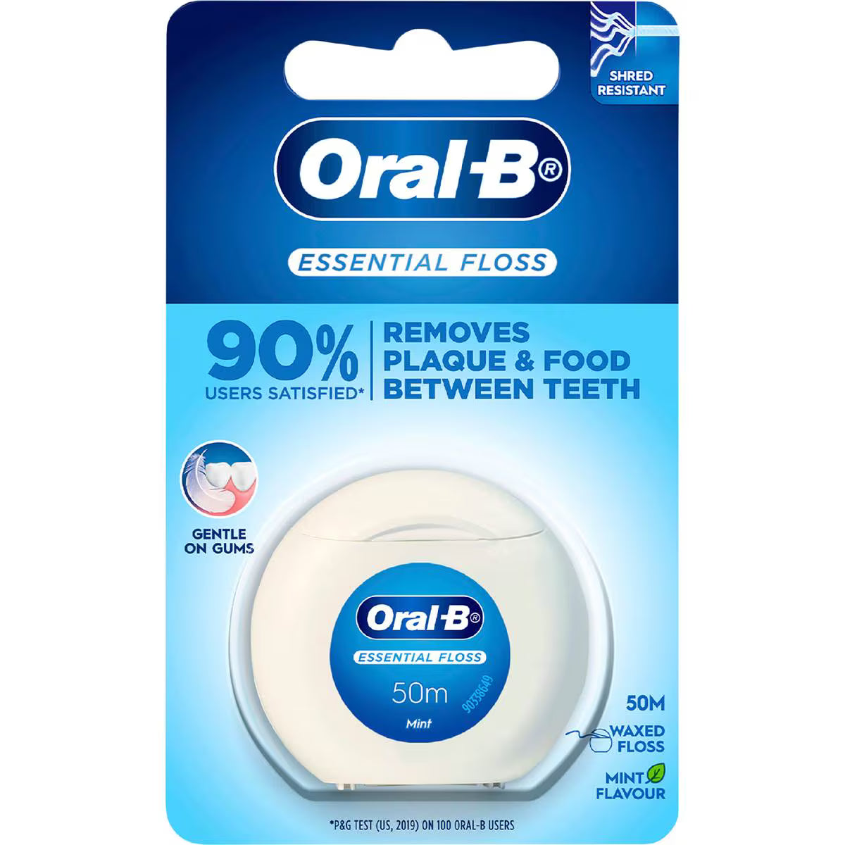 Essential Waxed 50m Dental Floss Fresh Mint | Each | Oral-B | YG-112797-MC-978028
