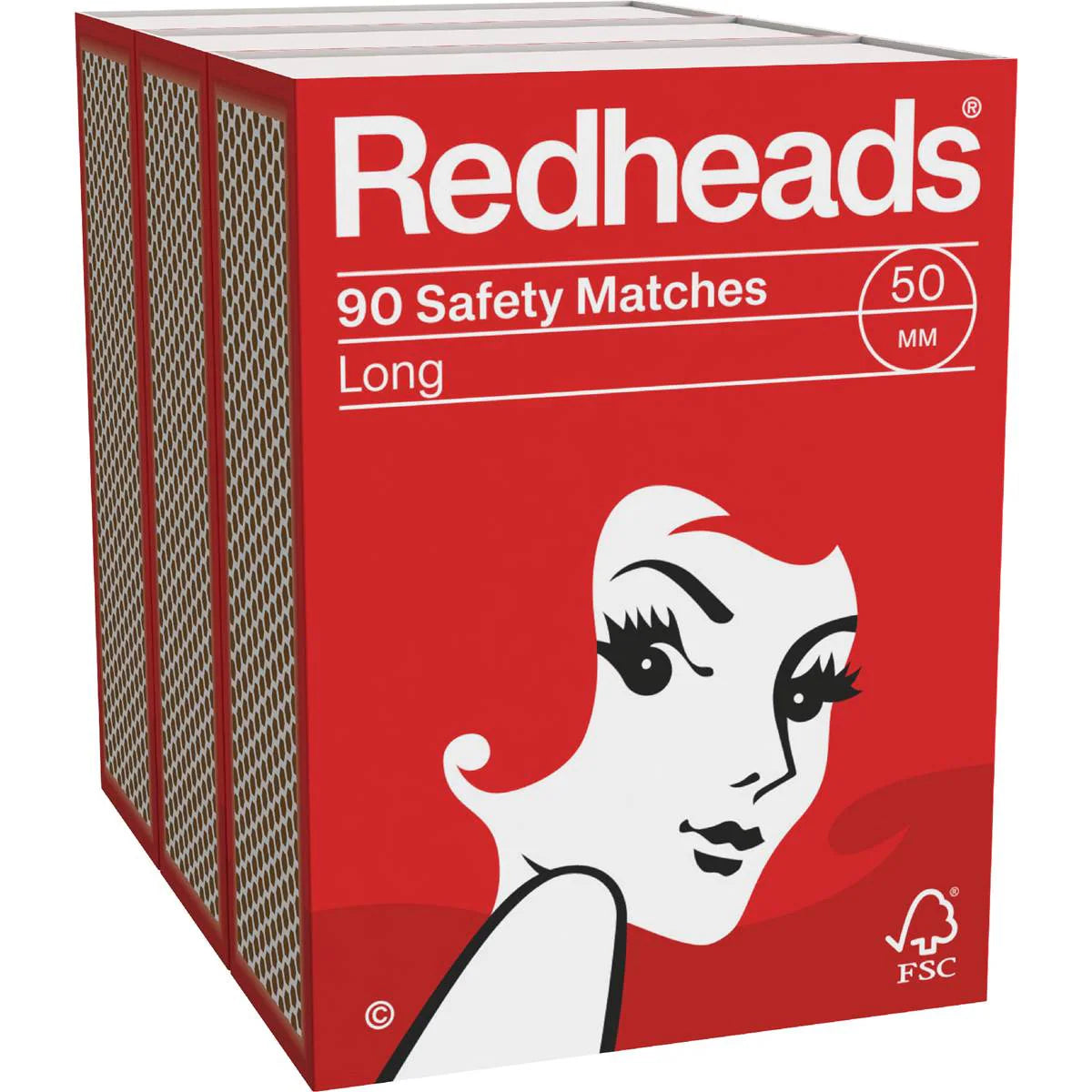 Long Safety Matches Handy Pack | 270 Pack | Redheads | YG-112325-MC-980784