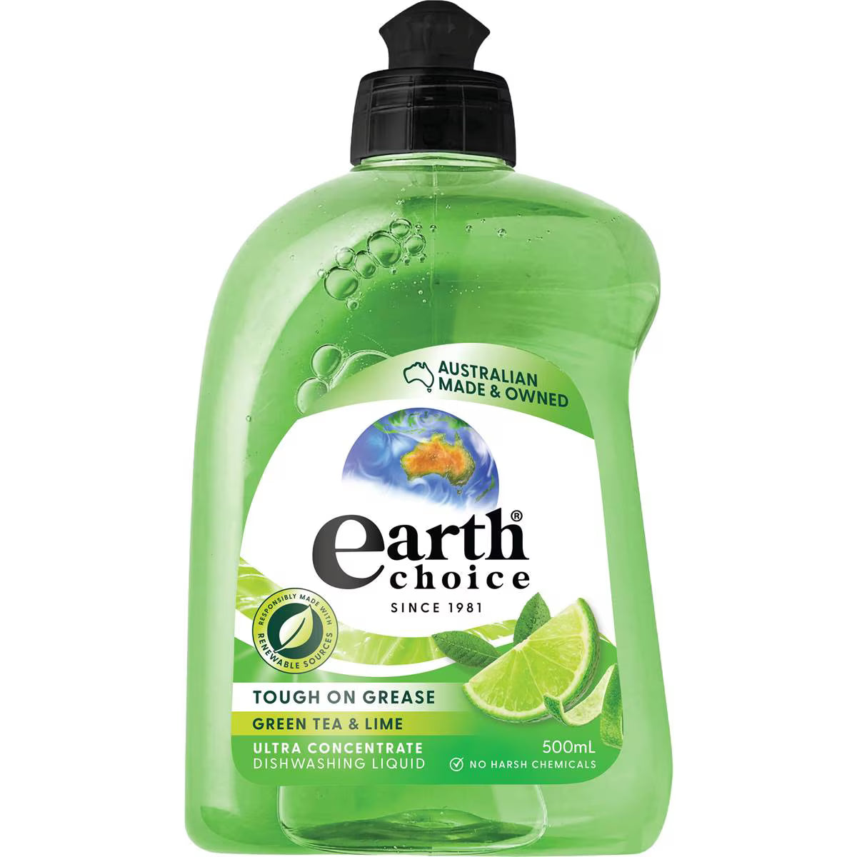 Dishwashing Liquid Green Tea & Lime | 500ml | Earth Choice | YG-112301-MC-980641