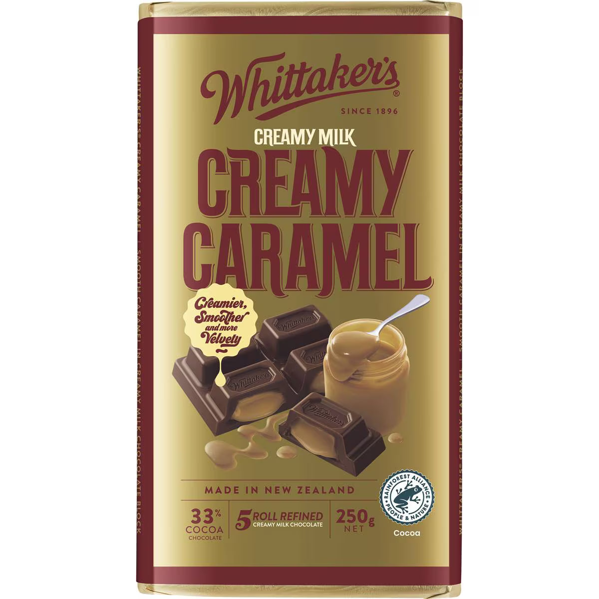 Block Creamy Caramel 33 Cocoa | 250g | Whittaker's | YG-112651-MC-977511