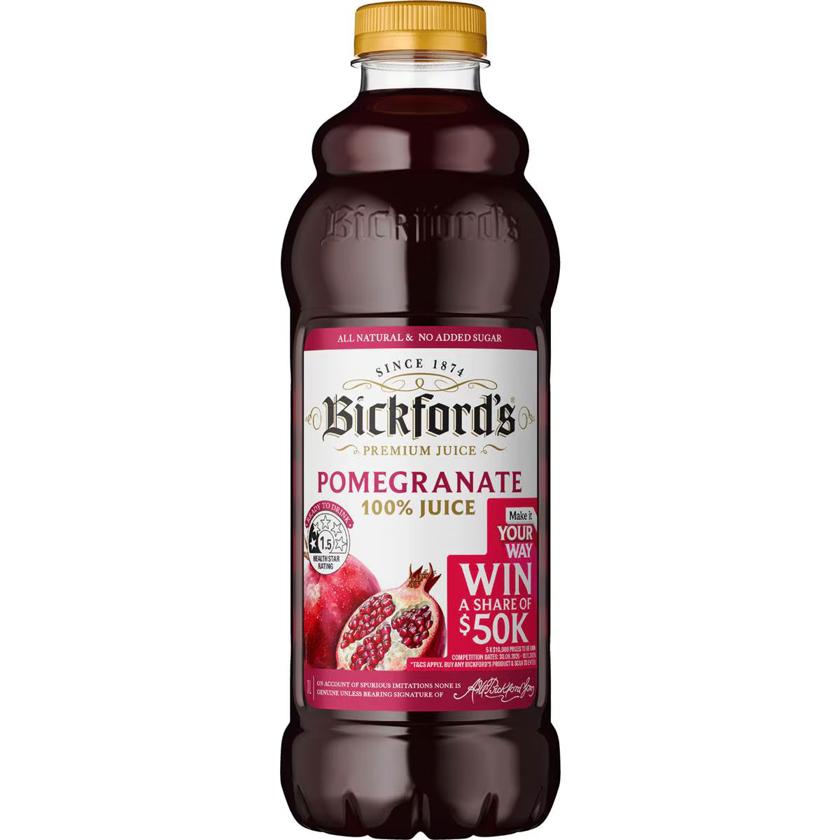 Pomegranate Juice | 1L | Bickford's | YG-112448-MC-153609