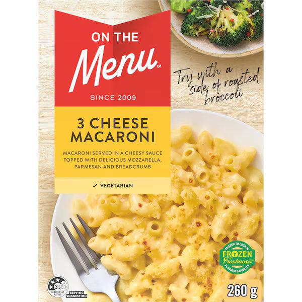 3 Cheese Macaroni | 260g | On The Menu | YG-113059-MC-980273