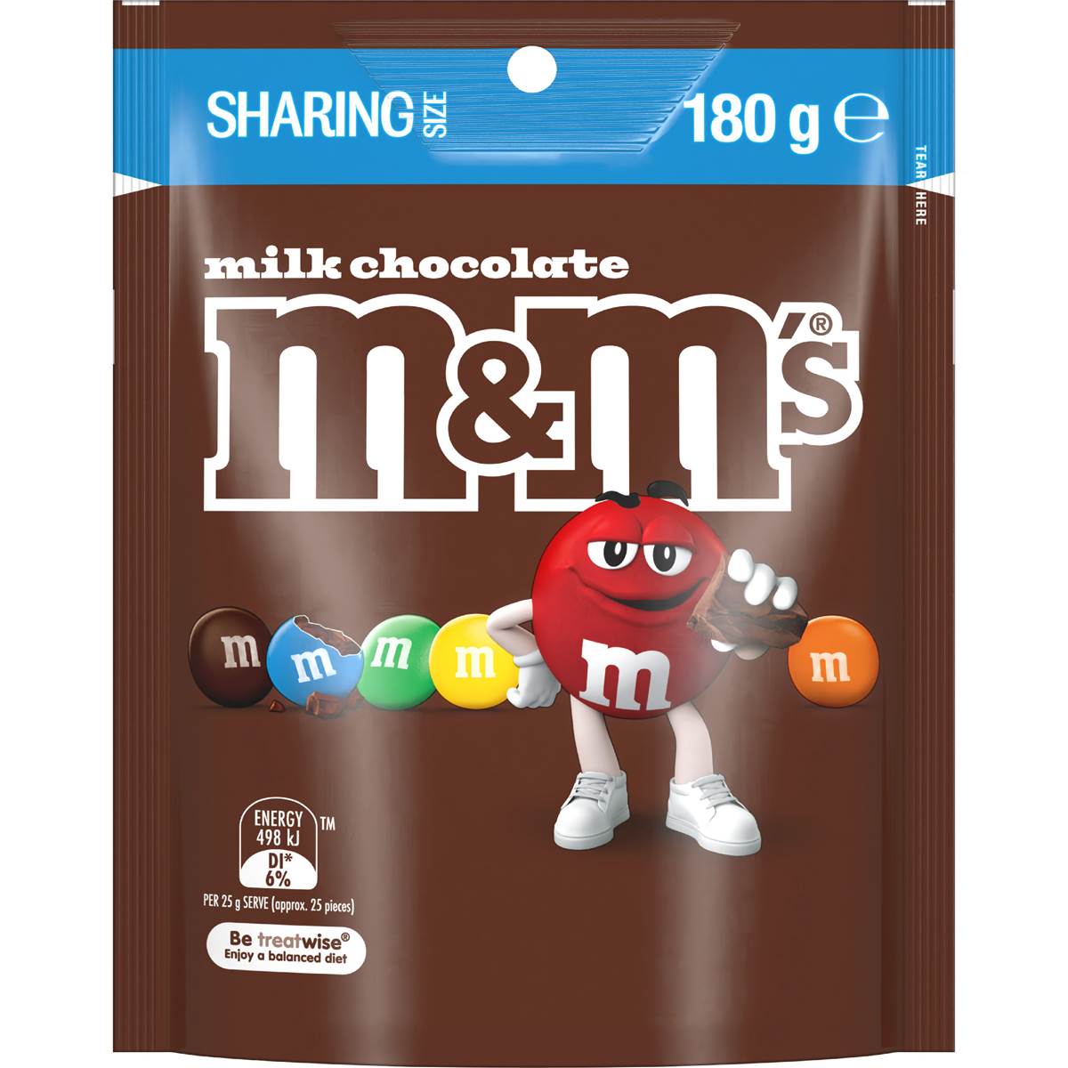 Milk Chocolate Snack & Share Bag | 180g | M&M's | YG-111762-MC-977480