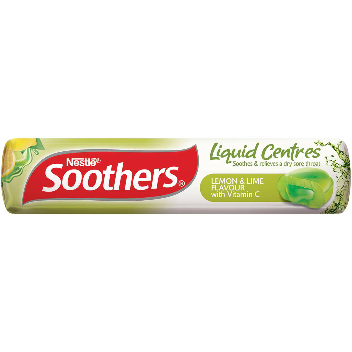 Soothers Throat Lozenges Liquid Centre Lemon Lime | 10 Pack | Nestle | YG-111637-MC-976925