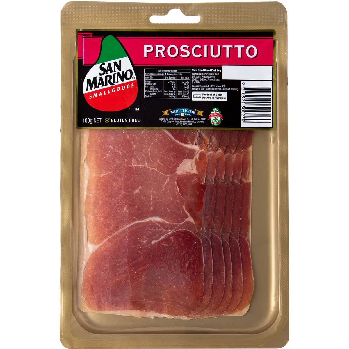 Prosciutto | 100g | San Marino | YG-006316-WW-157605