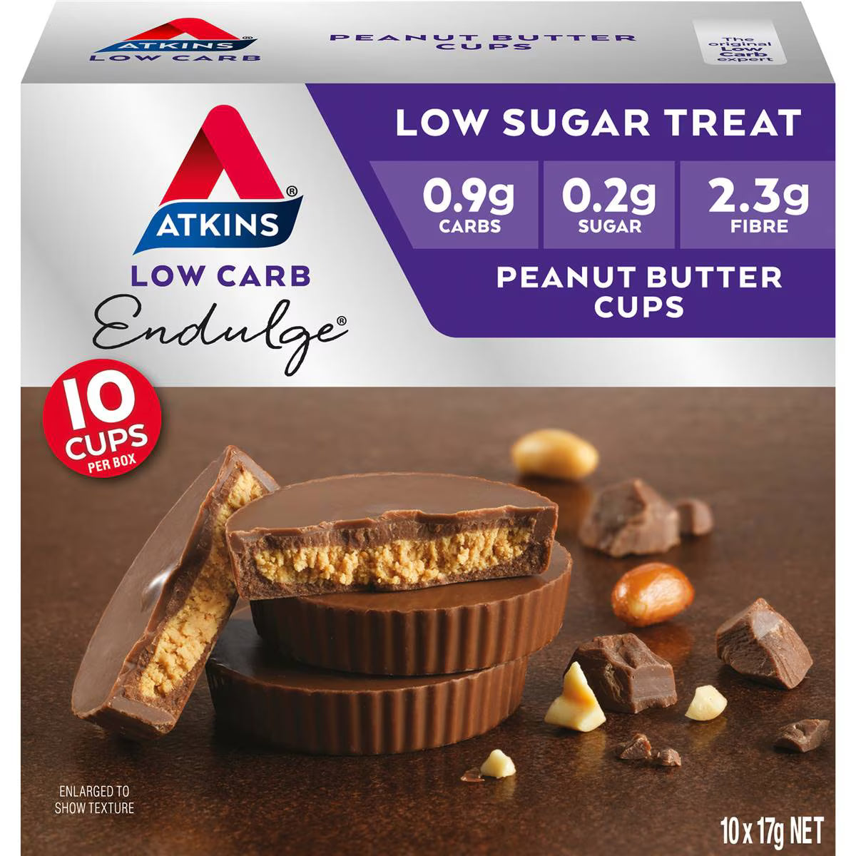 Endulge Peanut Butter Cups | 10 Pack | Atkins | YG-111712-MC-977332