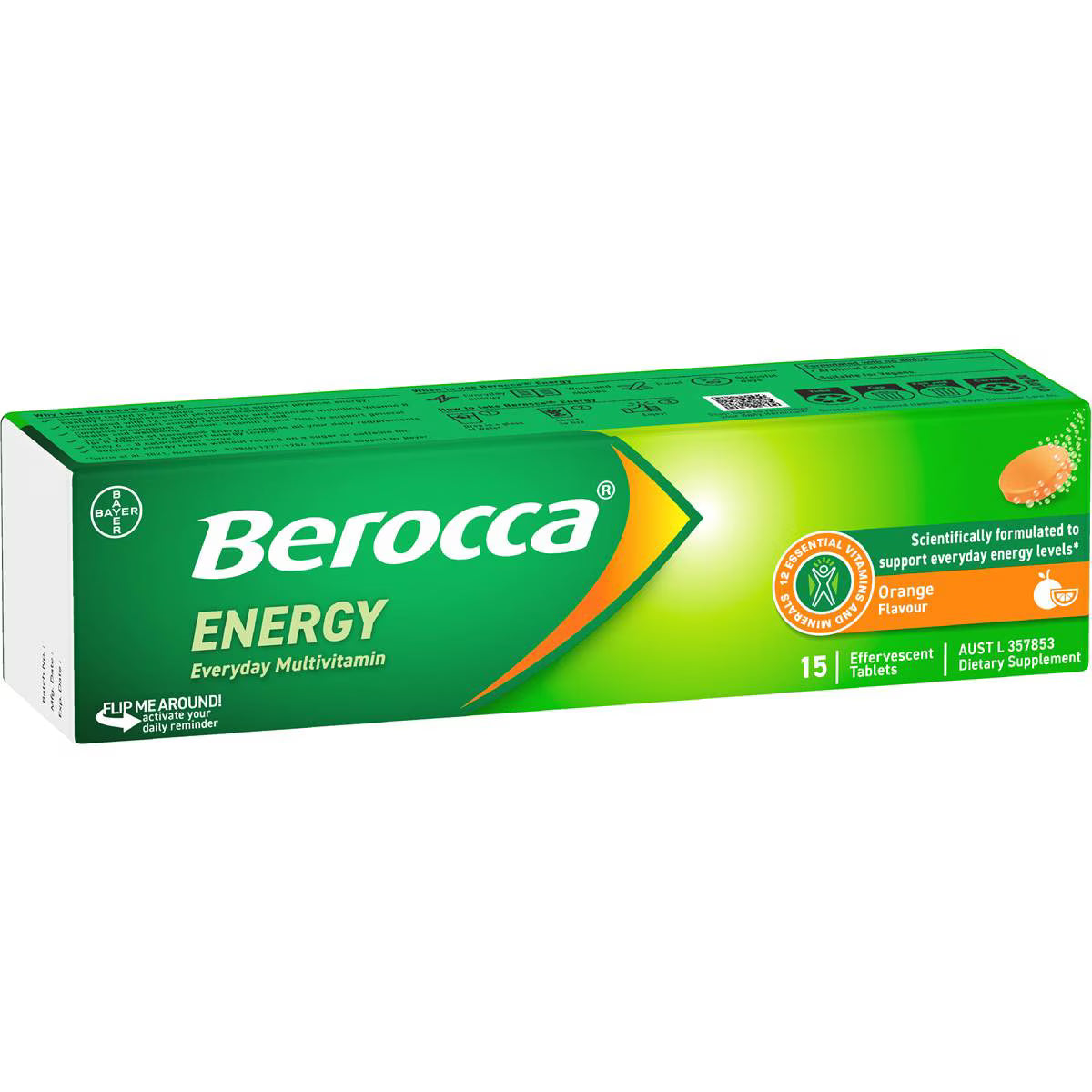 Vitamin B & C Orange Flavour Energy | 15 Pack | Berocca | YG-111917-MC-977943