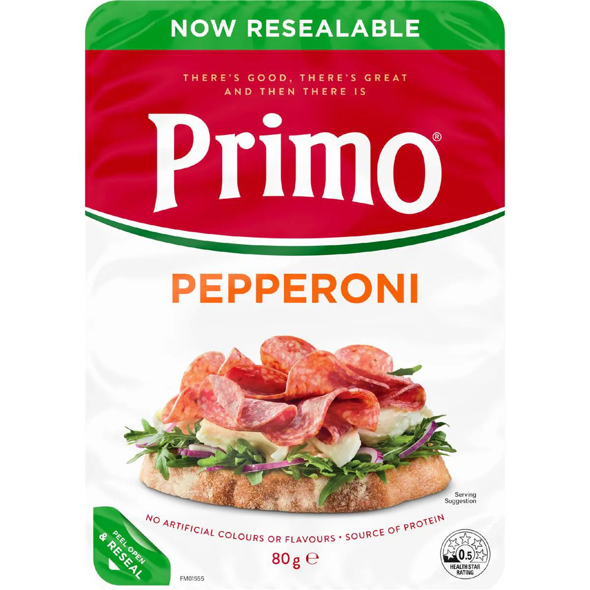Pepperoni Salami Sliced Sliced | 80g | Primo | YG-112400-MC-981205