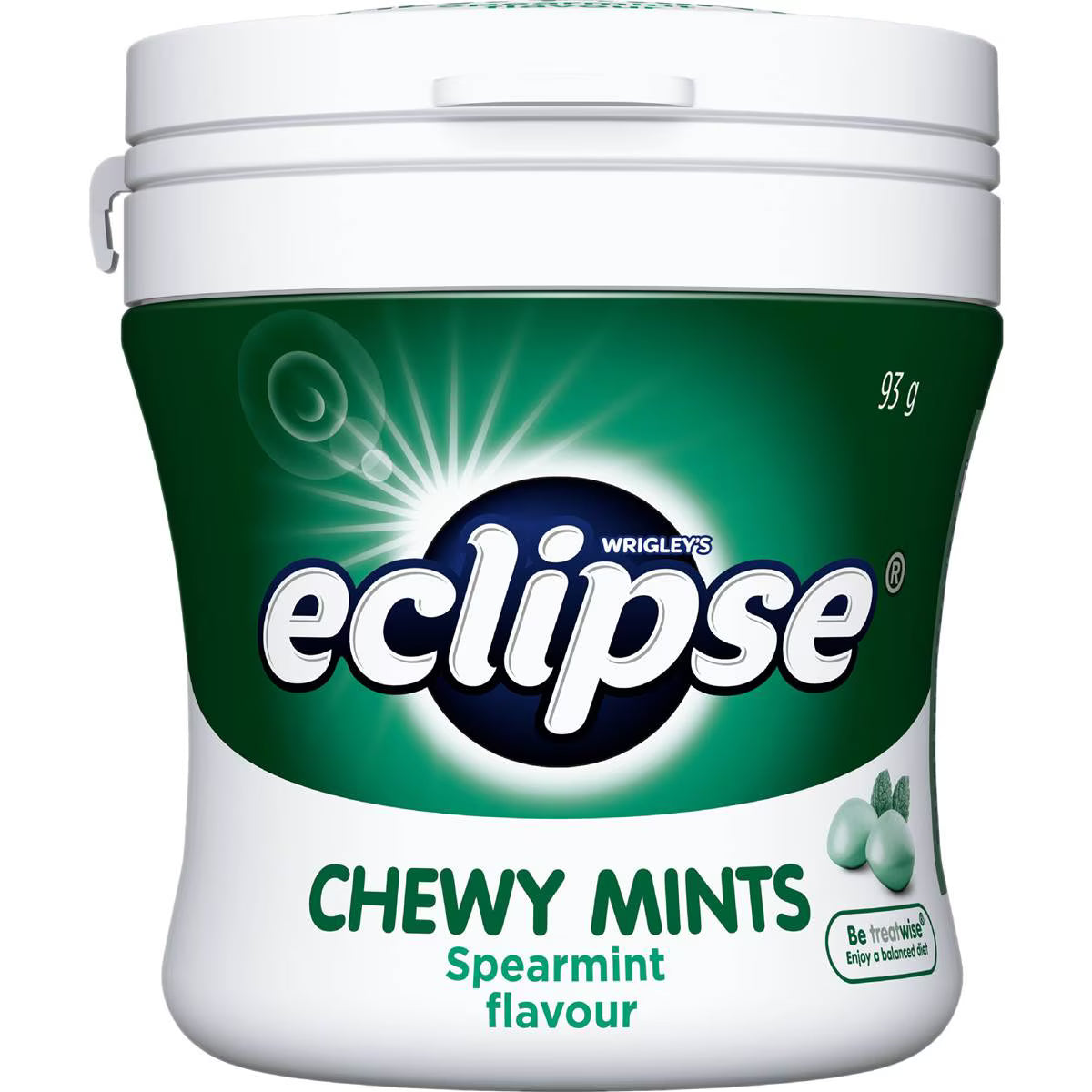 Spearmint Chewy Mints Bottle | 93g | Eclipse | YG-111635-MC-976912