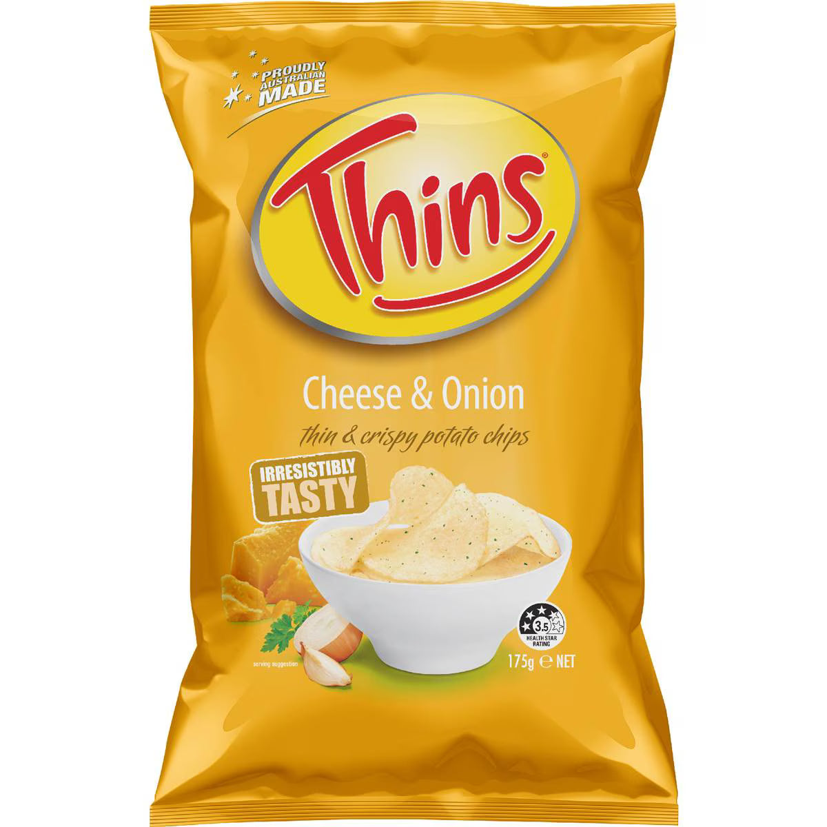 Cheese & Onion Chips | 175g | Thins | YG-010494-WW-159648
