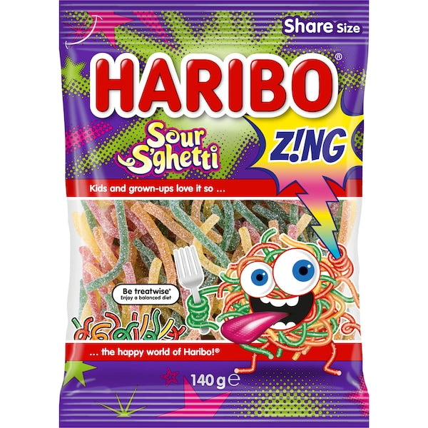 Sour S'ghetti | 140g | Haribo | YG-111675-MC-977075
