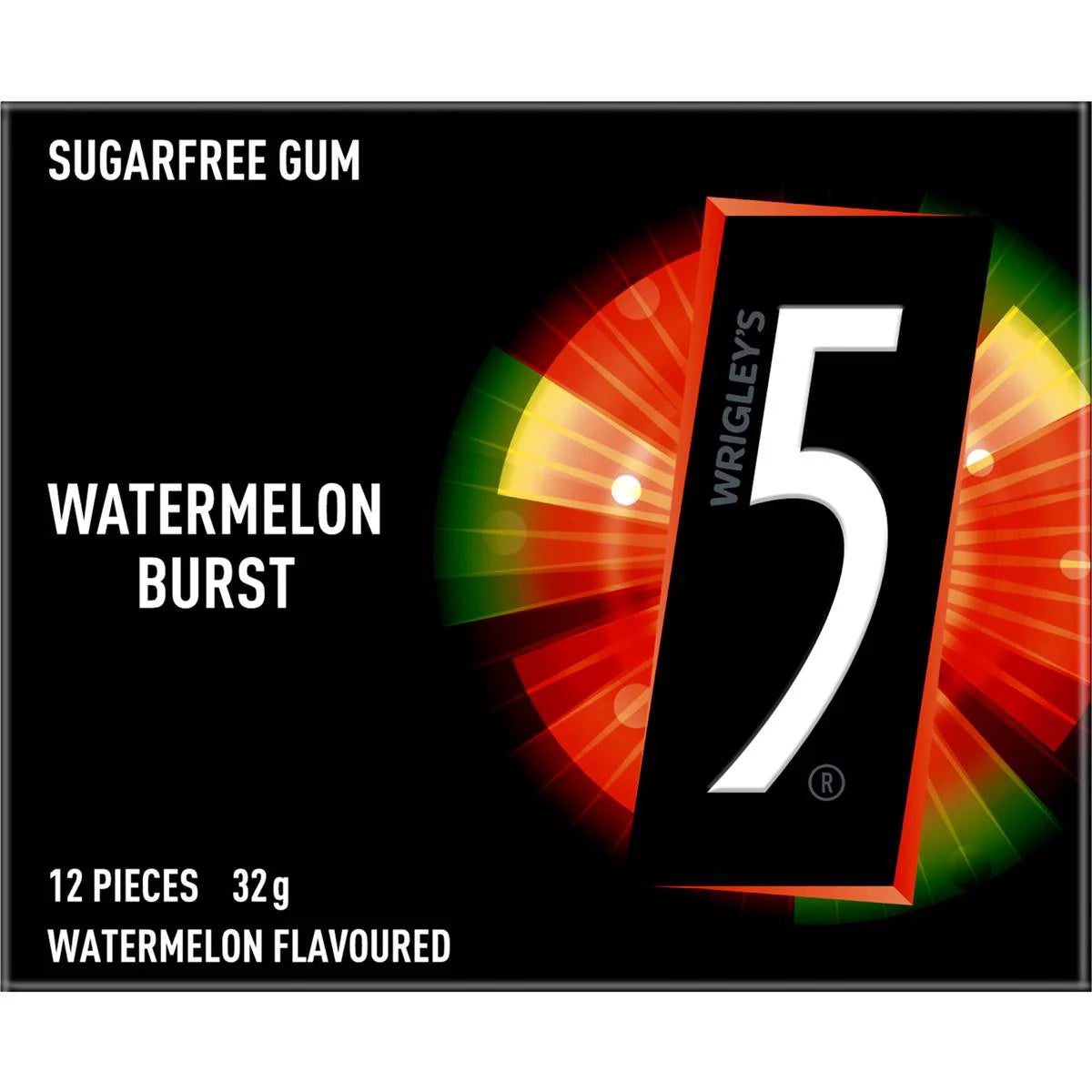 Watermelon Burst Sugar Free Gum 12pc | 32g | 5gum | YG-112549-MC-976861