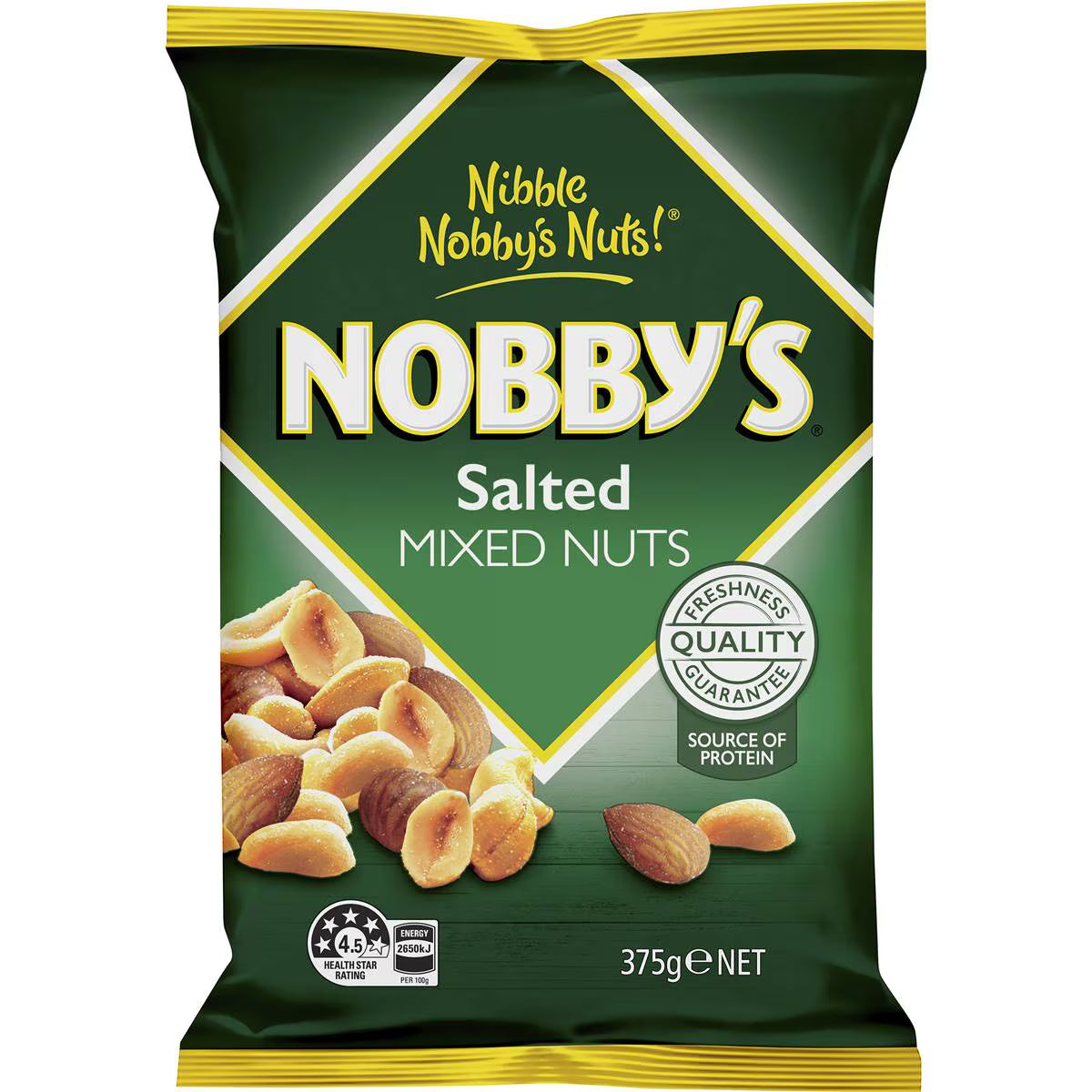 Mixed Nuts Snack Mix Party Bag Salted | 375g | Nobby's | YG-111568-MC-976633