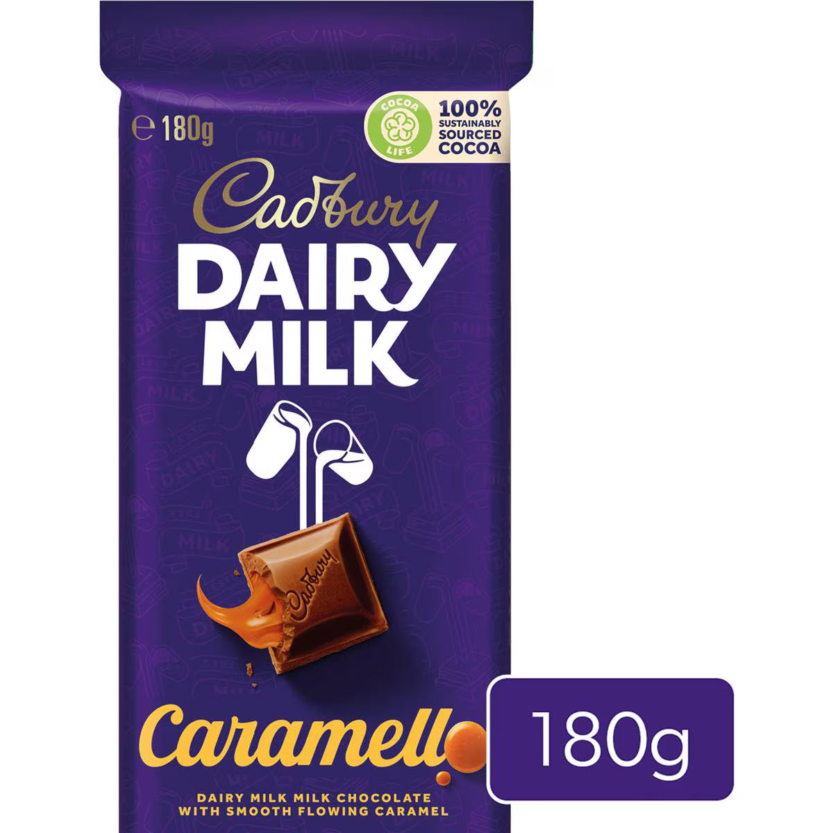Dairy Milk Caramel Chocolate Caramello Block | 180g | Cadbury | YG-111779-MC-977531