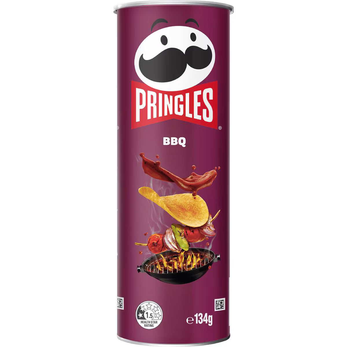 BBQ Stacked Potato Chips | 134g | Pringles | YG-111601-MC-152356