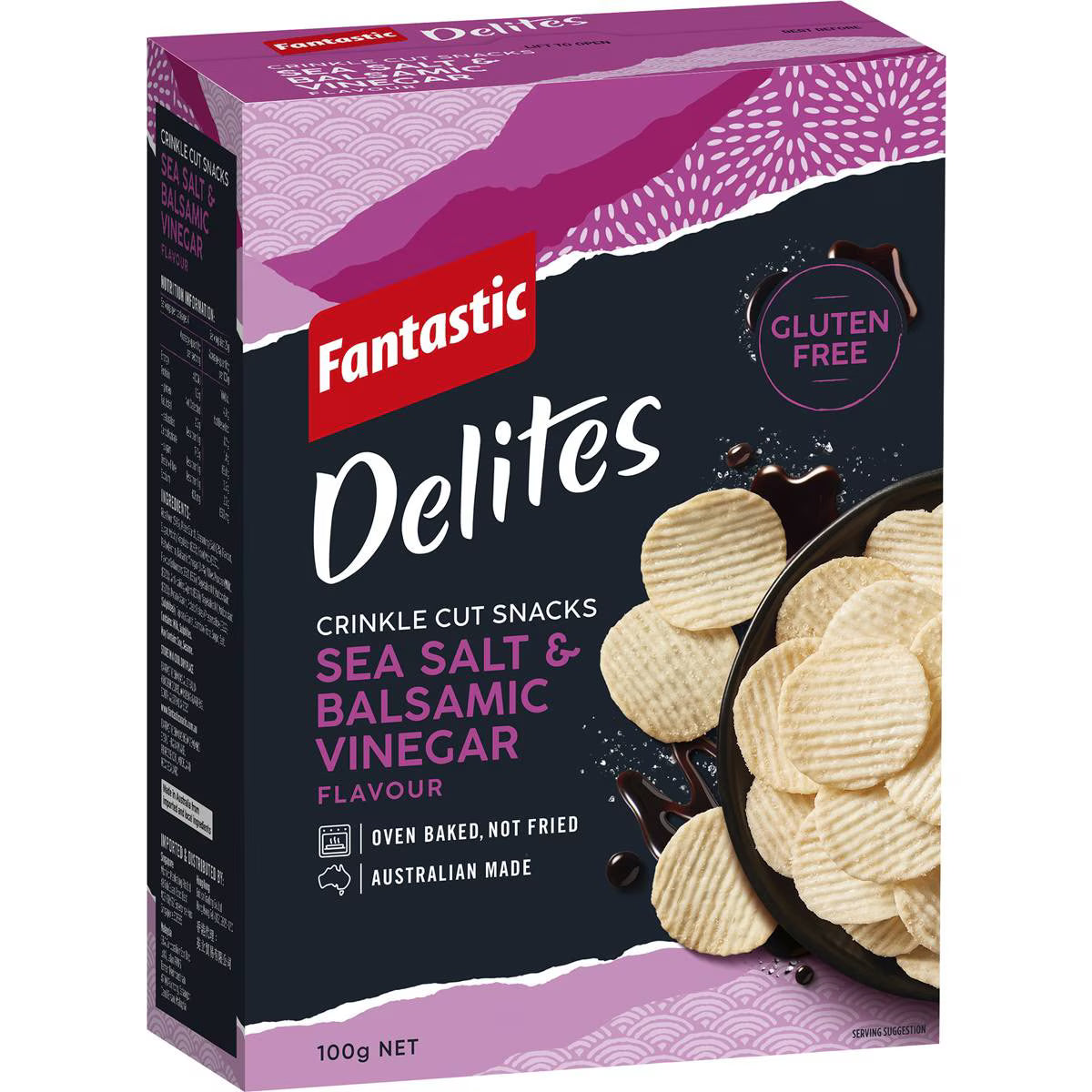 Delites Snacks Sea Salt & Balsamic Vinegar | 100g | Fantastic | YG-111724-MC-977380