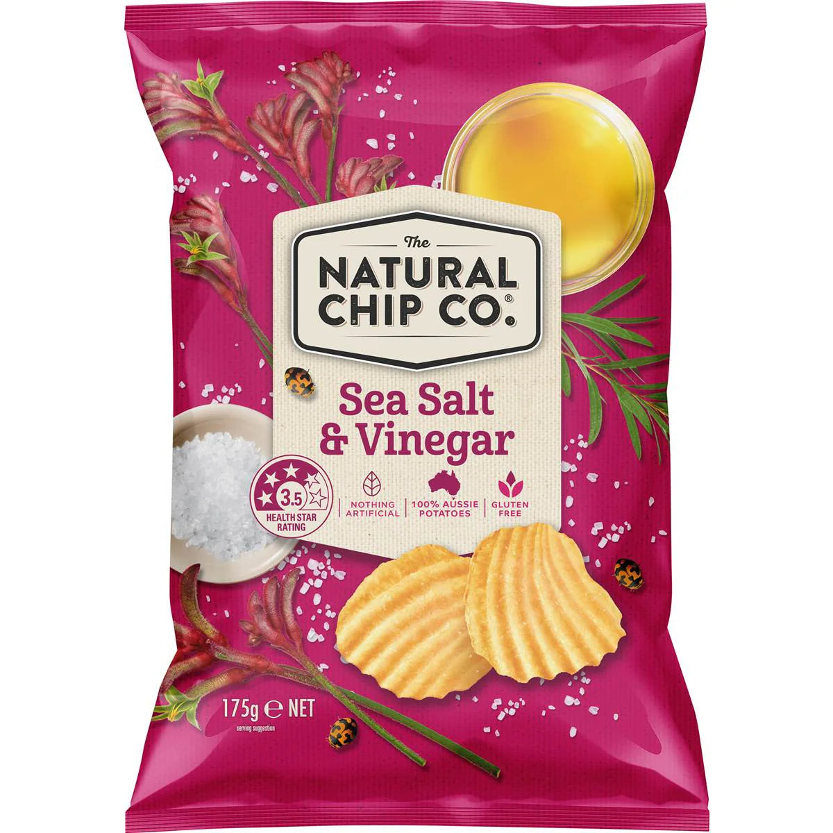 Sea Salt & Vinegar | 175g | The Natural Chip Co | YG-006543-WW-160138
