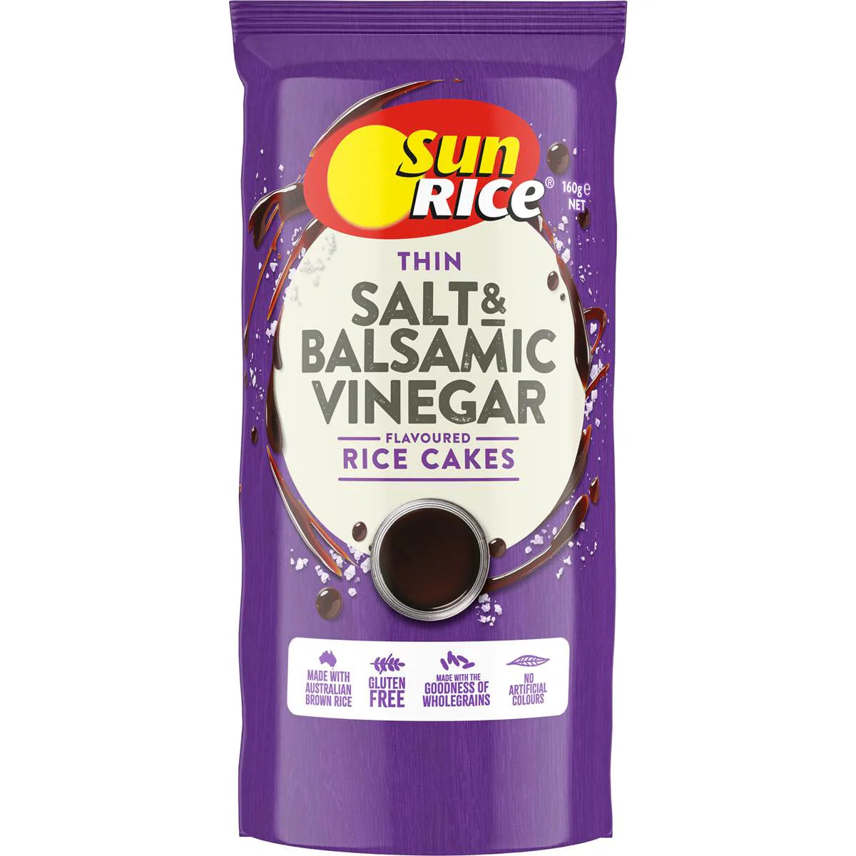 Thin Rice Cakes Salt & Balsamic Vinegar | 160g | Sunrice | YG-111713-MC-977359