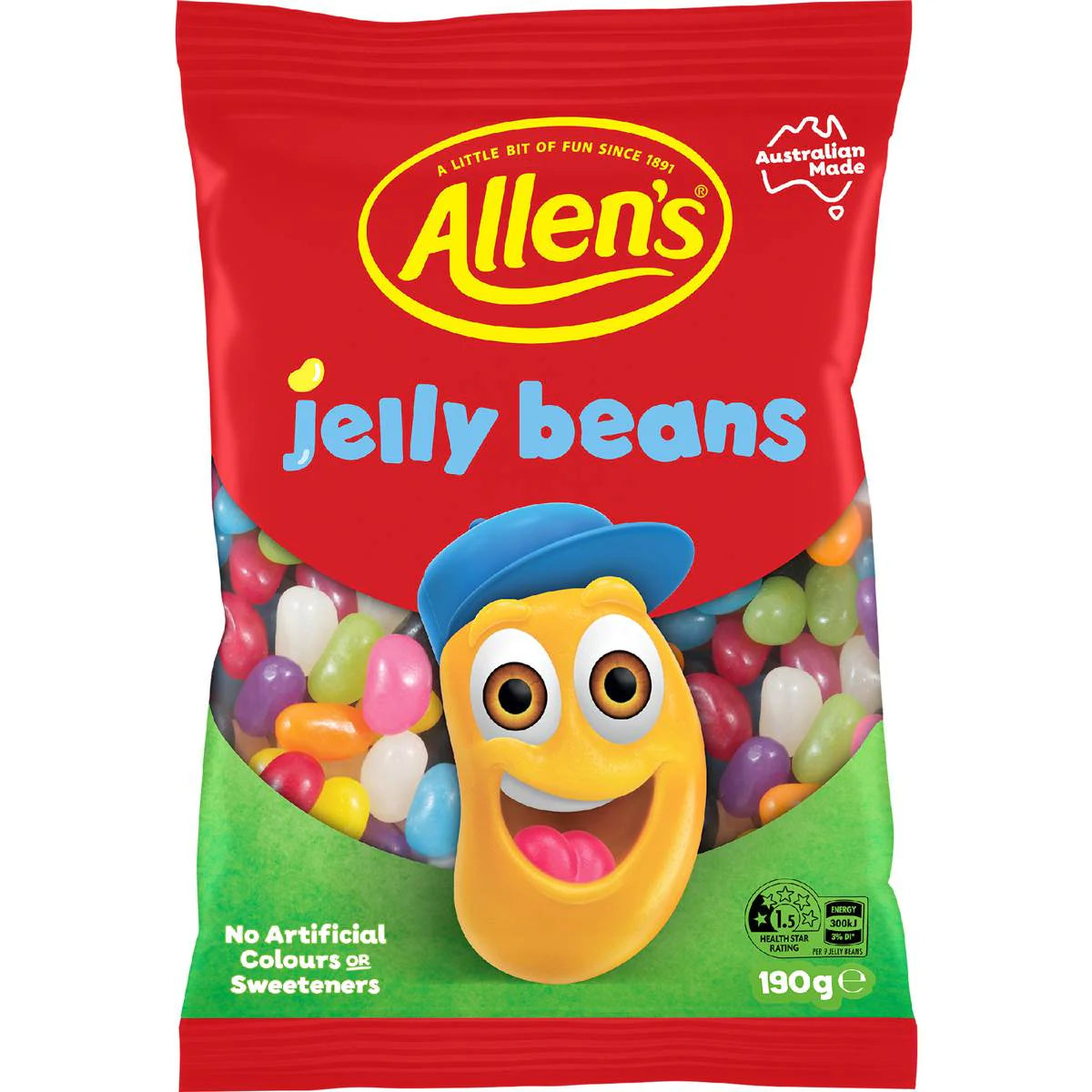 Jelly Beans Lollies Bag | 190g | Allen's | YG-112576-MC-152176