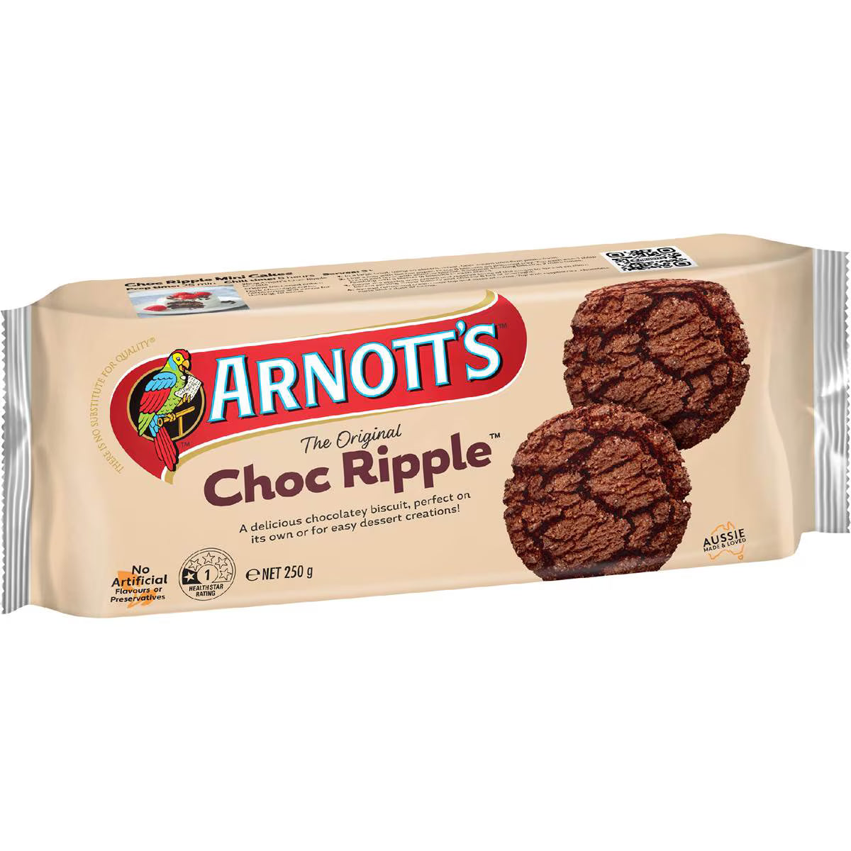 Choc Ripple Plain Biscuits | 250g | Arnott's | YG-111743-MC-977439