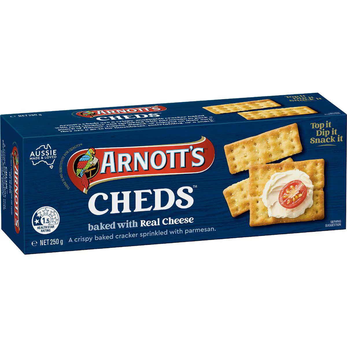 Cheds Cheese Crackers | 250g | Arnott's | YG-007167-MC-977411