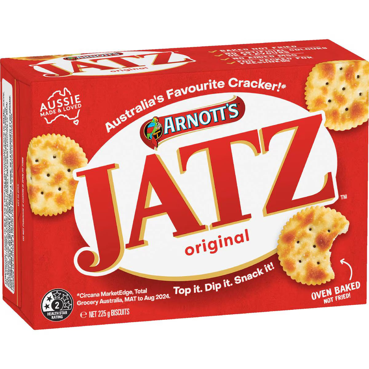 Jatz Original Crackers Biscuits | 225g | Arnott's | YG-111731-MC-977409