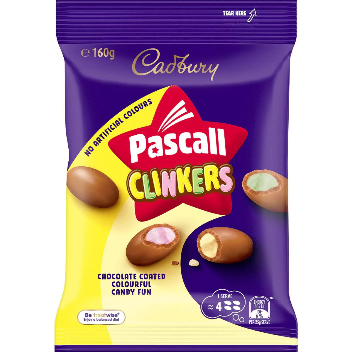 Pascall Clinker Milk Chocolate Lollies Snack & Share Bag | 160g | Cadbury | YG-112671-MC-151580