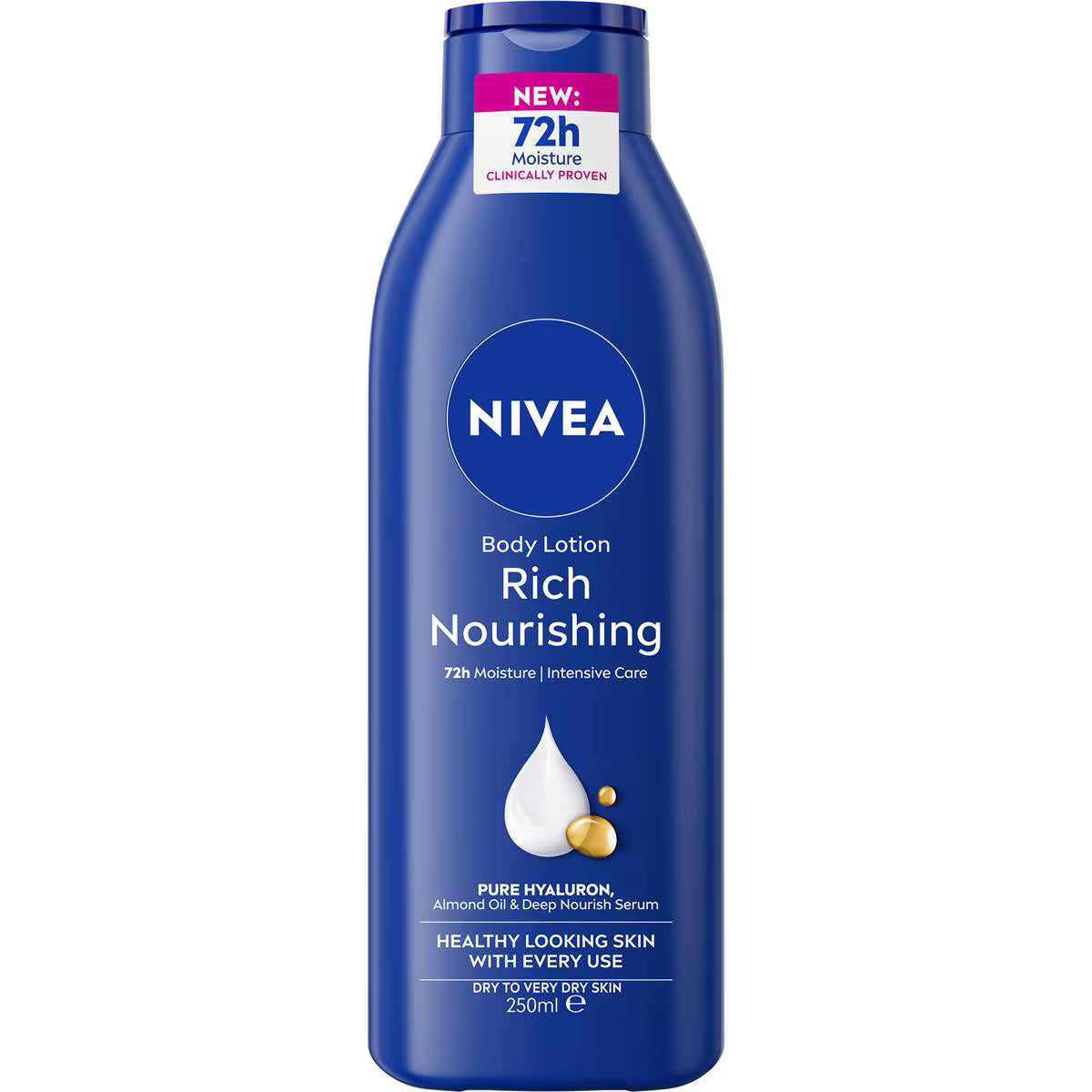 Rich Nourishing Body Lotion 72hr Moisturiser For Dry Skin | 250ml | Nivea | YG-008286-WW-162750