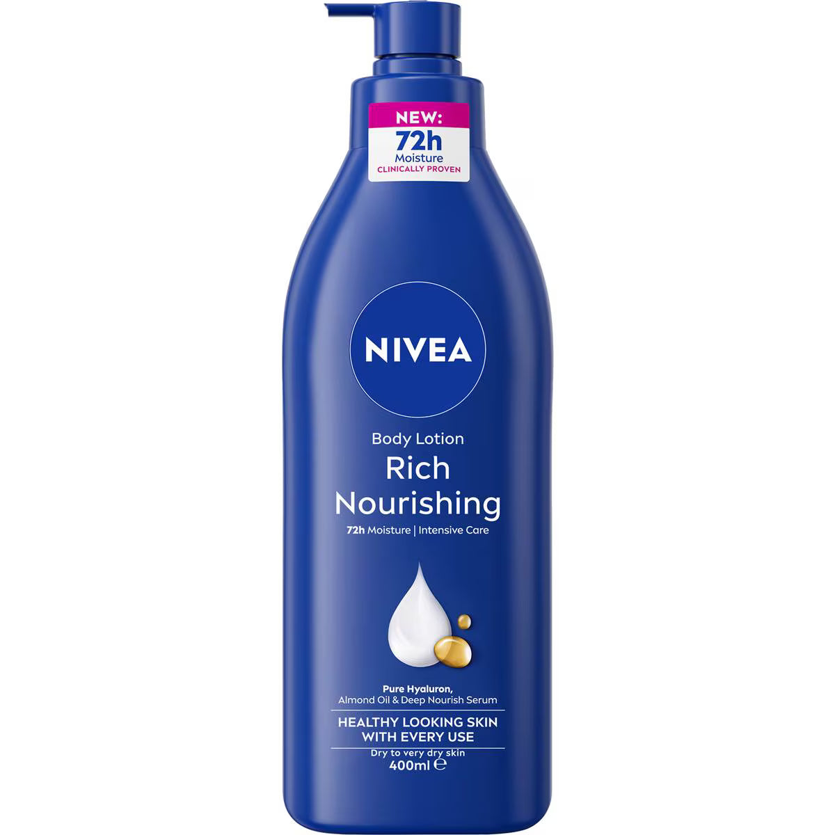 Rich Nourishing Body Lotion 72hr Moisturiser For Dry Skin | 400ml | Nivea | YG-111962-MC-978097