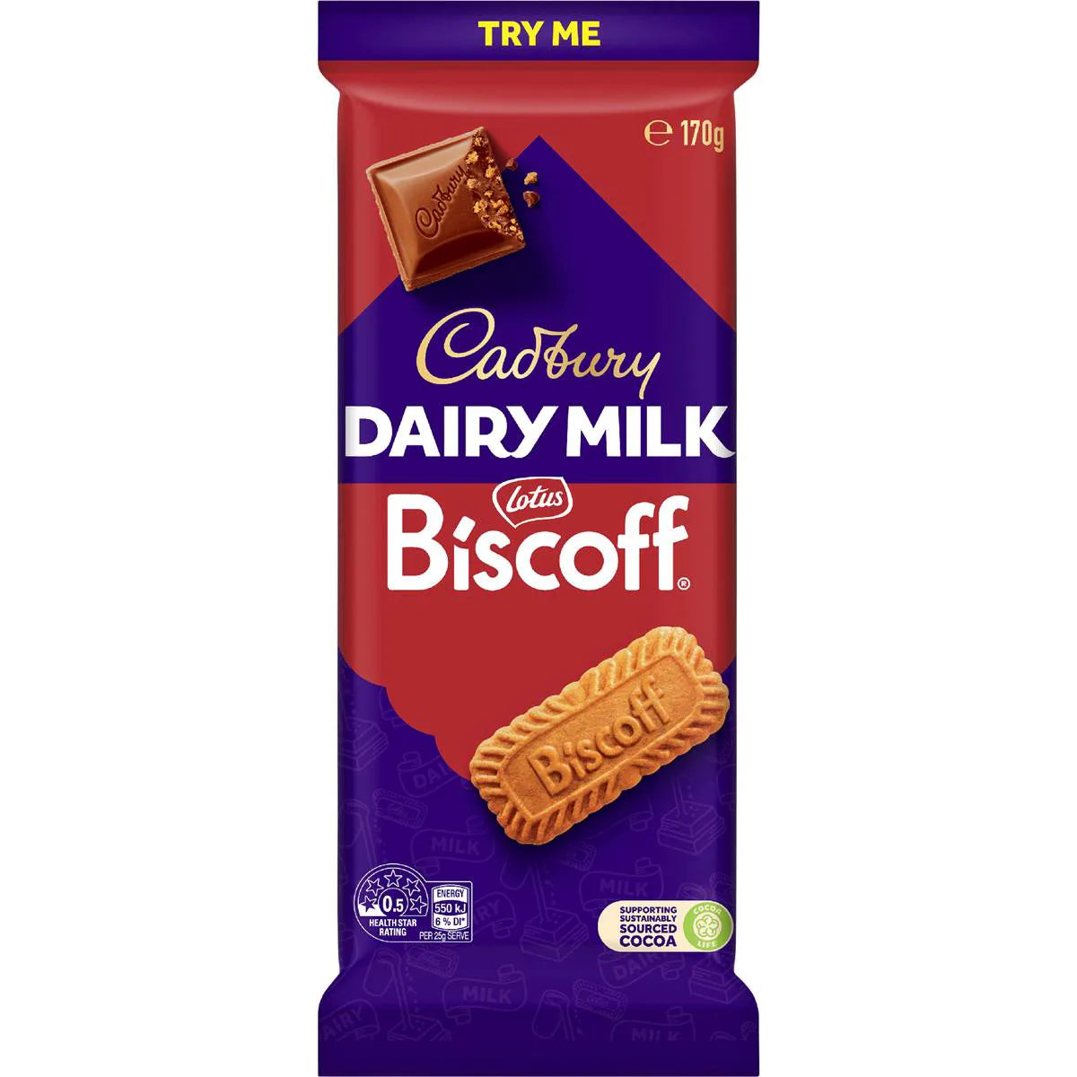 Dairy Milk Biscoff Chocolate Block | 170g | Cadbury | YG-111771-MC-977519