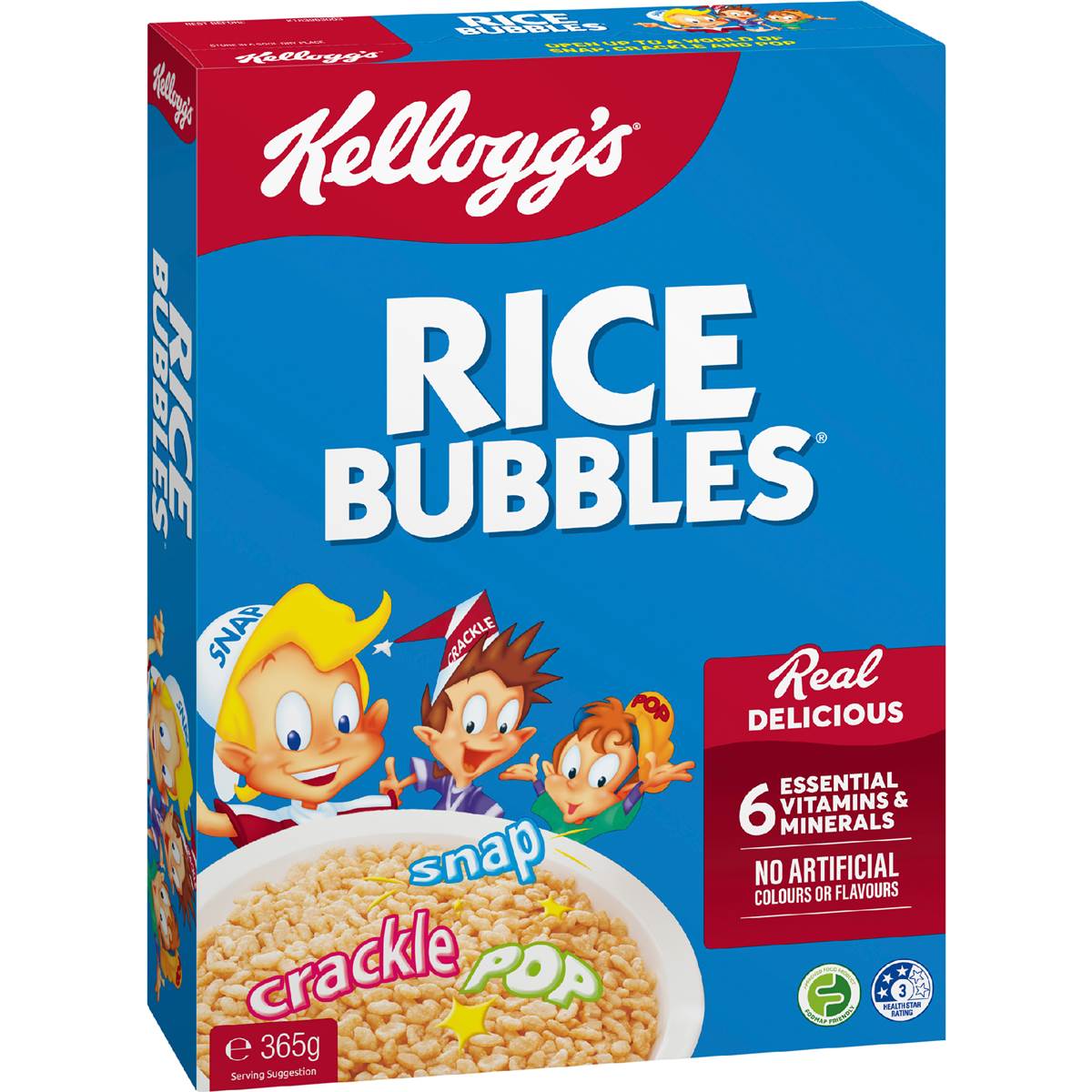 Rice Bubbles Breakfast Cereal | 365g | Kellogg's | YG-112738-MC-977799