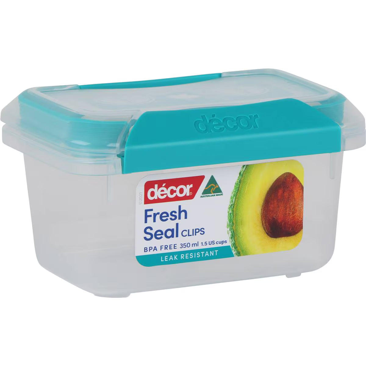Fresh Seal Clips Oblong Container 350ml | Each | Decor | YG-112987-MC-978931
