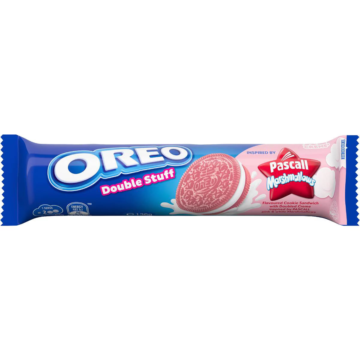 Double Stuff Pascall Marshmallow Cookies | 136g | Oreo | YG-112635-MC-977446