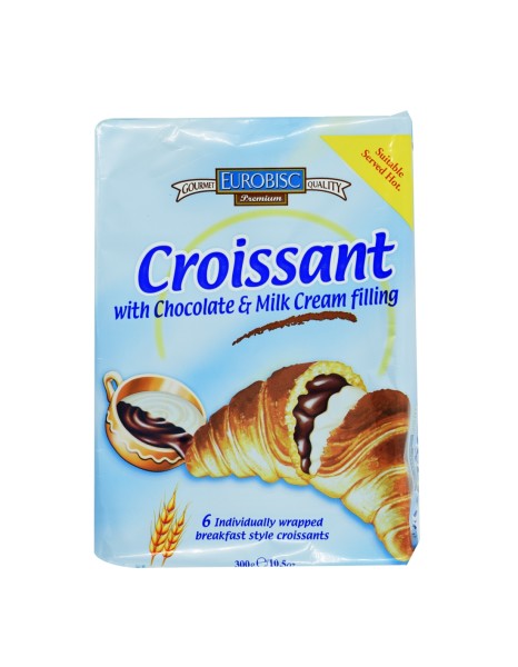 Croissant w/ Chocolate & Cream Filling
