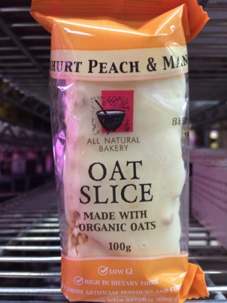 Peach & Mango Yoghurt Oat Slice