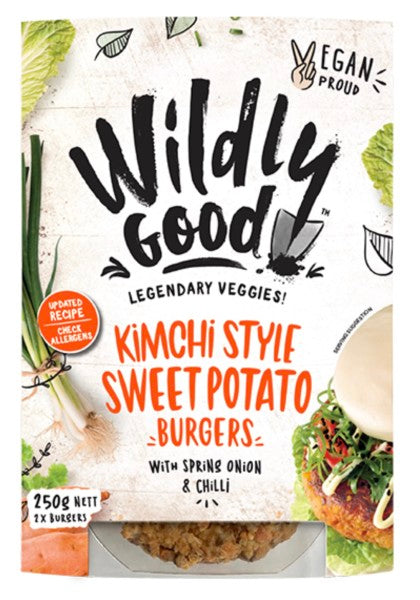 Vegan Kimchi Style Sweet Potato Burgers