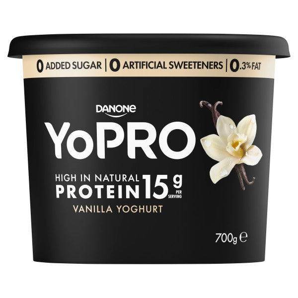 Danone Yopro Vanilla Yoghurt 700g