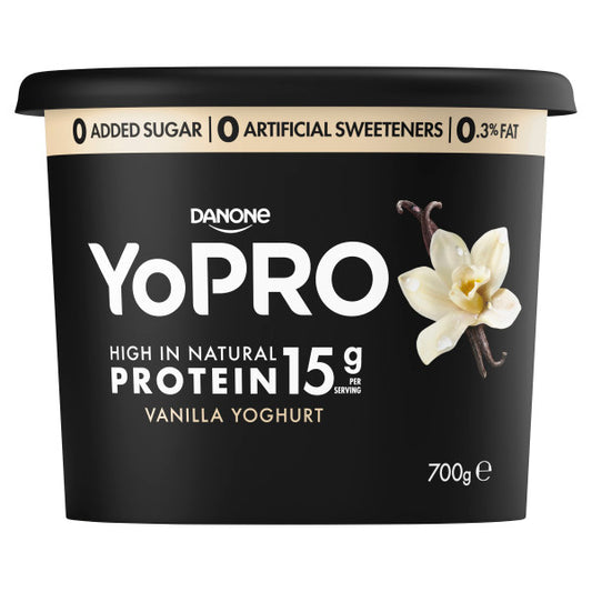 Danone Yopro Vanilla Yoghurt 700g