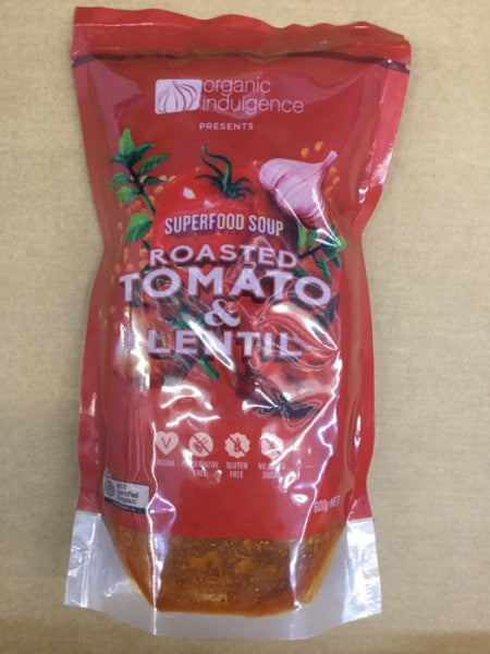 Roasted Tomato And Lentil Soup