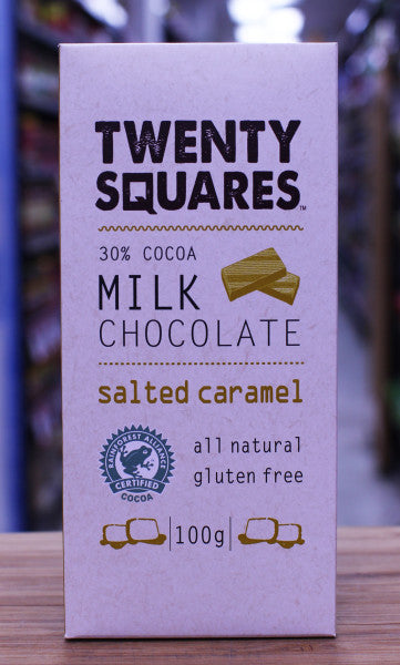 Twenty Squares Milk Chocolate (Salted Caremel)