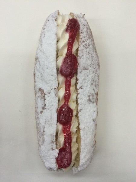 long john cream donut