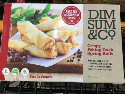 Crispy Peking Duck Spring Rolls