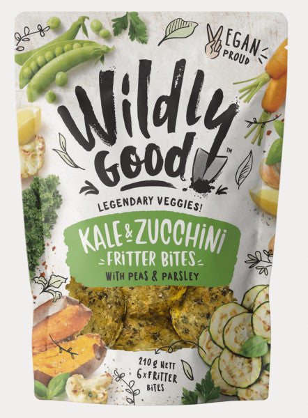 Vegan Kale & Zucchini Fritter Bites w/ Parsley