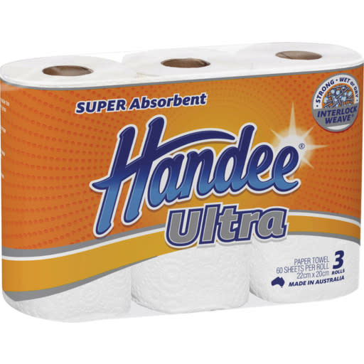 Handee Ultra Paper Towels 3 Pack