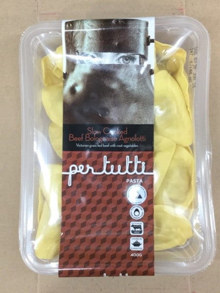 Slow Cooked Beef Bolognaise Agnolotti